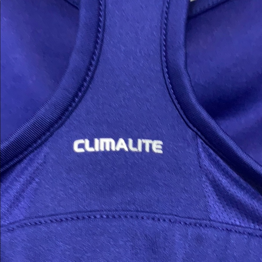 NWOT Adidas Climalite Purple Sports Bra - Picture 5 of 5